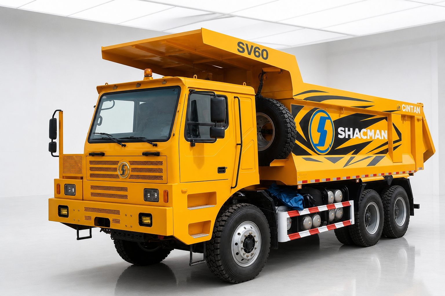 Xe Ben Mỏ SHACMAN 60T Động Cơ WEICHAI 460HP