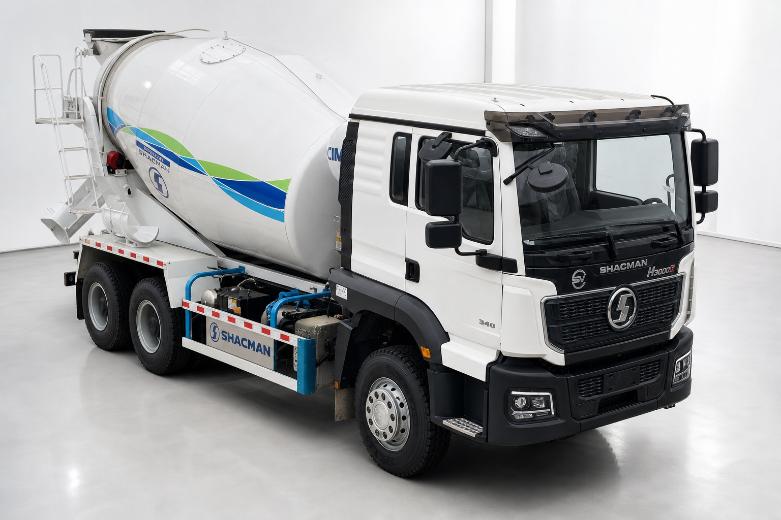 Xe Bồn Trộn Bê Tông SHACMAN H3000S 6X4 CUMMINS 360HP 10M3